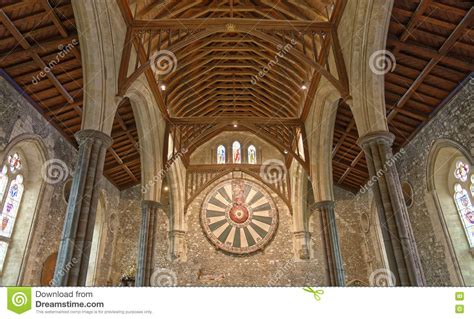 The Great Hall of Winchester Castle in Hampshire, England Stock Image ...