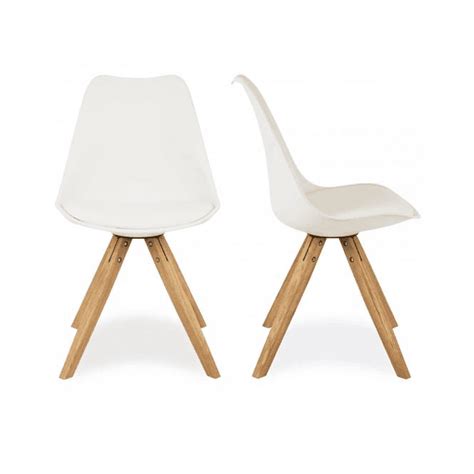 White Dining Chairs With Wood Legs Redboth Eames Style Dining