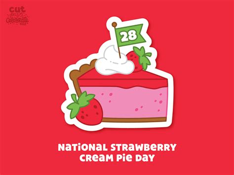 September National Strawberry Cream Pie By Curt R Jensen On Dribbble