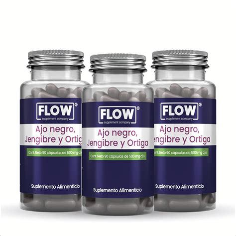 Flow Vitaminas Minerales Y Suplementos Presentacion Packs Ajo