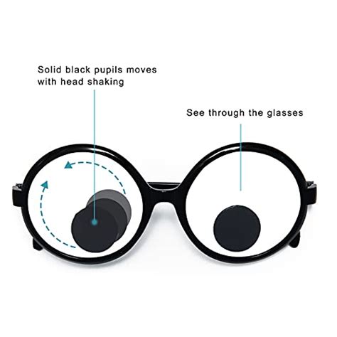 Snapklik.com : Dodococa 3 Pieces Funny Eye Glasses Funny Costume Eye Glasses Giant Googly Eyes ...