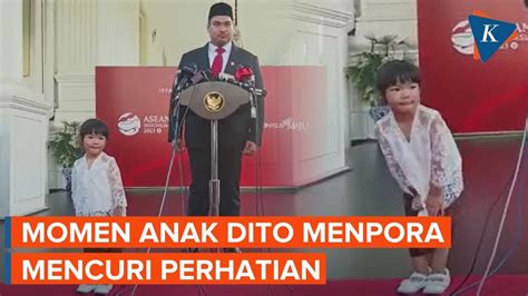 Tingkah Menggemaskan Anak Dito Ariotedjo Menpora Baru Youtube