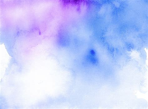 Fond De Texture Abstraite Aquarelle Bleu Et Violet Vecteur Premium