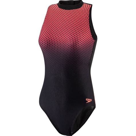 Speedo Placement Hydrasuit Swimsuit Women Hexgradient Black Psycho