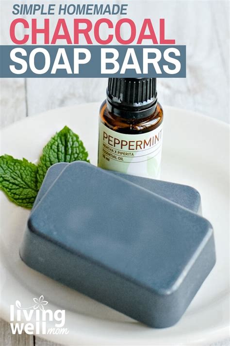 Easy Diy Charcoal Soap Bars With Peppermint Essential Oil