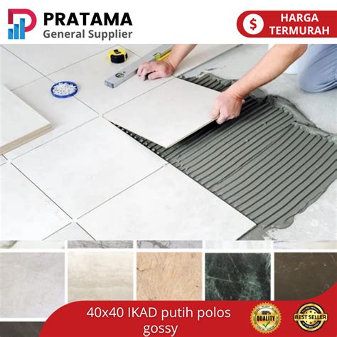 Jual Keramik Lantai X Putih Ikad Putih Polos Shopee Indonesia