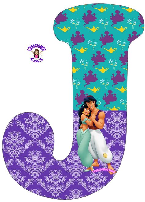 Creaciones Loly Abecedario Alfabeto Completo Español Jazmin Y Aladdin 4B8