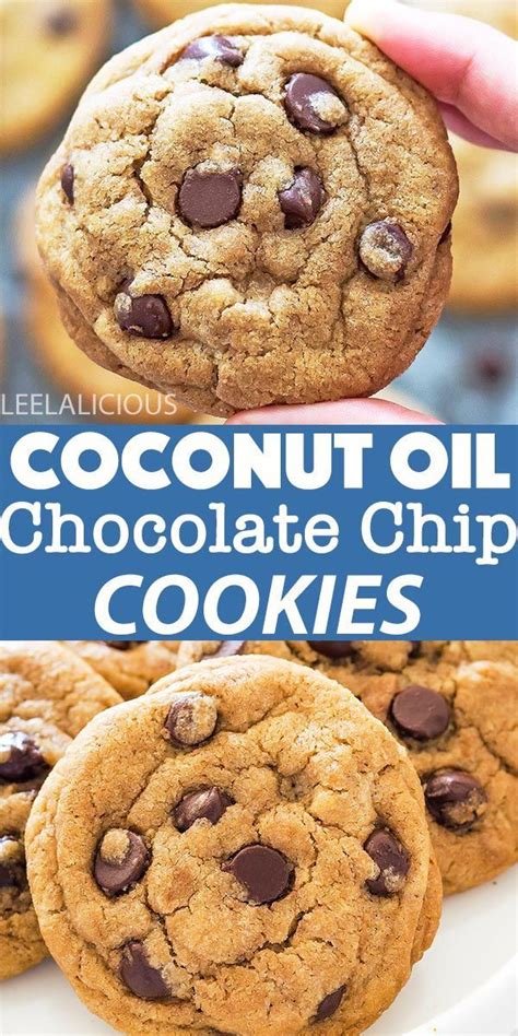 Coconut Oil Chocolate Chip Cookies Leelalicious Coconut Chocolate