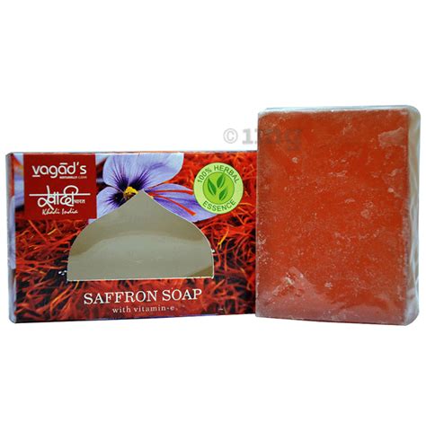 Vagad S Khadi Herbal Saffron With Vitamin E Soap Buy Packet Of 100 0 Gm Soap At Best Price In