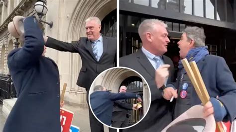 Tory Mp 30p Lee Anderson Filmed Swiping Hat From Stop Brexits Steve