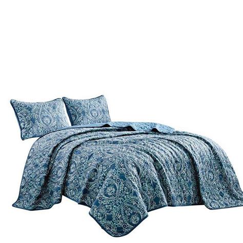 ESCA J22287VK Meara Bedding Comforter Set, Blue - 7 Piece - King Size ...