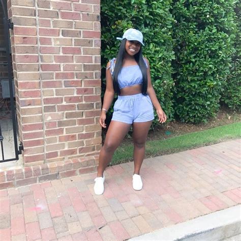 Reginae Carter Dress To Impress Carters White Shorts Cute Outfits Fitness Hair Beauty