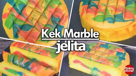 Resepi Marble Jelita Gebu Lembut Cantik Youtube