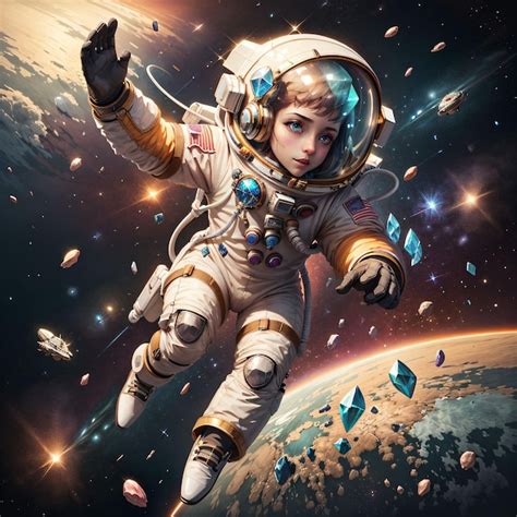 Premium Ai Image A Poster For A Space Suit