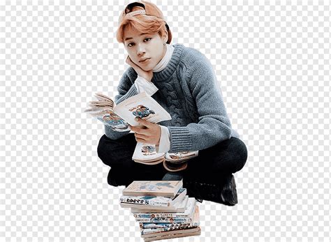 Hombre Leyendo Un Libro Mientras Está Sentado Alas De Bts De Jimin