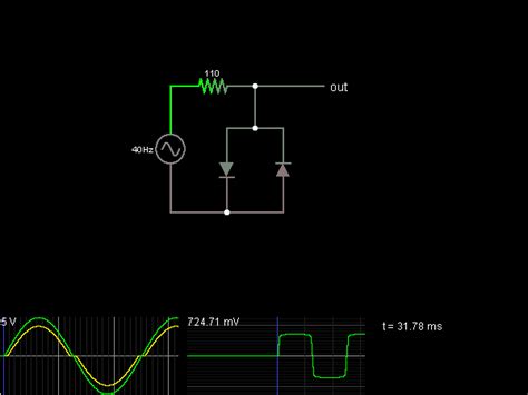 Diode Limiter Online Circuit Simulator