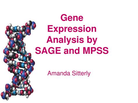 Ppt Gene Expression Analysis By Sage And Mpss Powerpoint Presentation