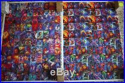 Marvel Trading Cards Full Uncut Sheets Of Marvel Masterpieces Fleer