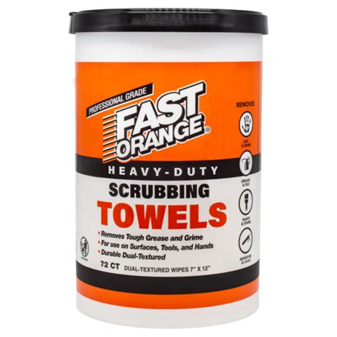 Fast Orange Heavy Duty Scrubbing Towel Permatex