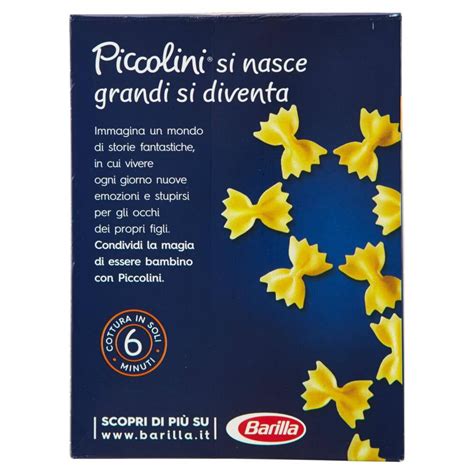 Barilla Pasta Piccolini Mini Farfalle Grano Italiano G