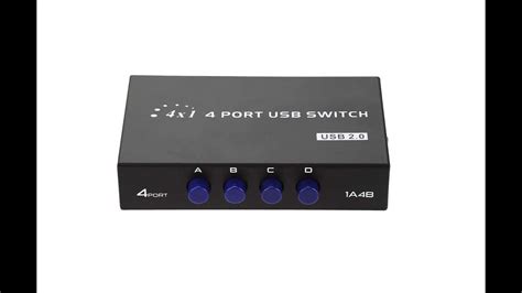 My 1a4b 4 Port Usb 2 0 Switch Box Review Youtube