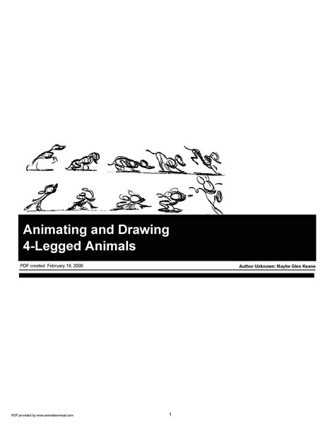 Animating And Drawing 4 Legged Animals Drawings Animation Math