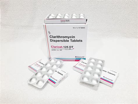 Claricet 125 Tab Clarithromycin 125mg Dispersible Tablet Orion Life