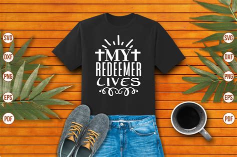 My Redeemer Lives Svg Graphic By Bokkor777 · Creative Fabrica