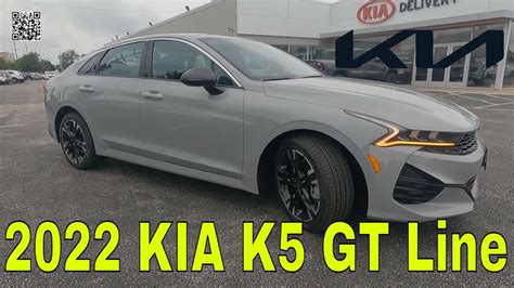 2022 KIA K5 GT Line NEW LOGO Wolf Gray YouTube