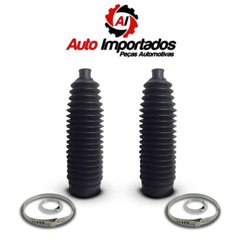 Par Barra Axial Kit Coifa Guarda Pó Caixa Direção Suspensão Volkswagen