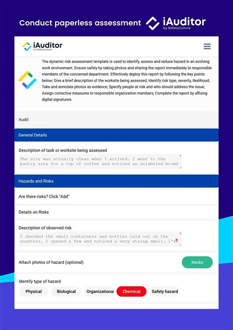 Free Dynamic Risk Assessment Templates Pdf Safetyculture