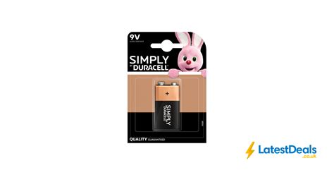 Duracell 9 Volt Alkaline Battery £2 At Bandm
