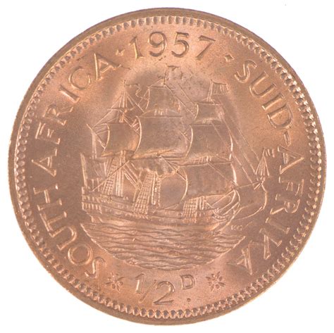 1957 South Africa 1 2 Penny Property Room