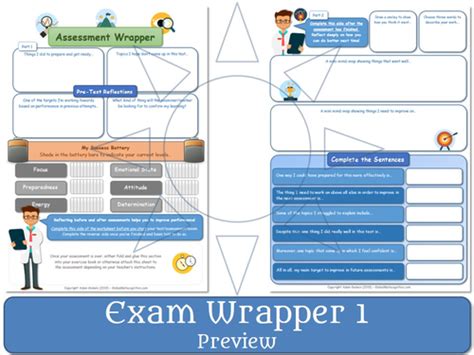 Exam Wrapper Assessment Tool 15 Teaching Resources