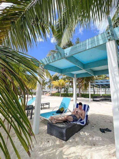 Adam Hanging On The Beach At Belize Dive Haven A Private Island Resort