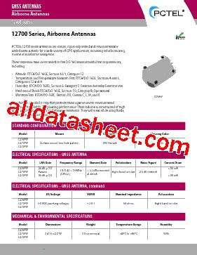 Fw Datasheet Pdf Pctel Inc