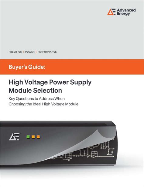 High Voltage Power Supply Module Selection: Key Questions to Address When Choosing the Ideal ...