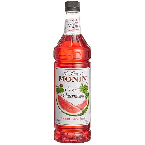 Monin Premium Classic Watermelon Flavoring Fruit Syrup 1 Liter