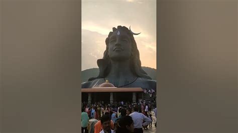 Adiyogi Statue Near Bangalore City 112 Ft Shiva Statue Adiyogi Youtube