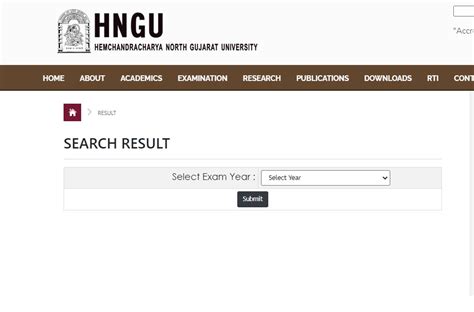 HNGU Result 2022 Sem Out B Sc B S W M Sc Results Marks