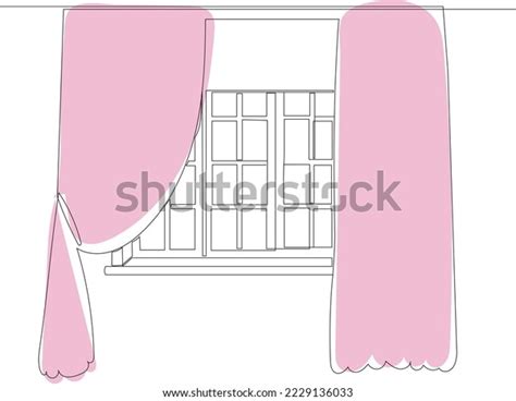 Window Continuous Line Drawing Vector Sketch Stock Vector (Royalty Free) 2229136033 | Shutterstock