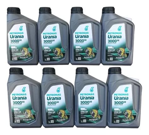 8 Litros Óleo Motor Petronas 15w 40 Urania 3000 Se