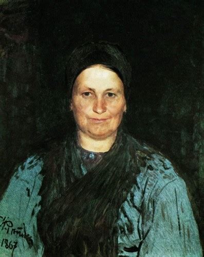 Портрет матери, Репин, 1867