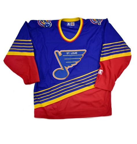 St. Louis Blues Authentic Starter Hockey Jersey Size Large | Doctor ...