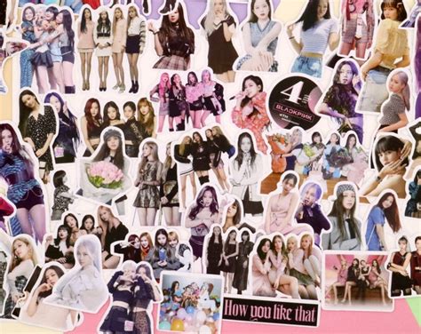 Pcs Blackpink Stickers Jisoo Lisa Jennie Rose Stickers Kpop Stickers