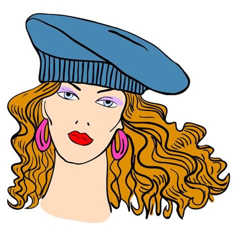 Modelo De Moda Dibujado A Mano Ilustraci N Vectorial Rostro De Mujer