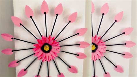 Kağıttan Kolay Duvar Süsü Yapımı Wall Hanging Craft Ideas Paper