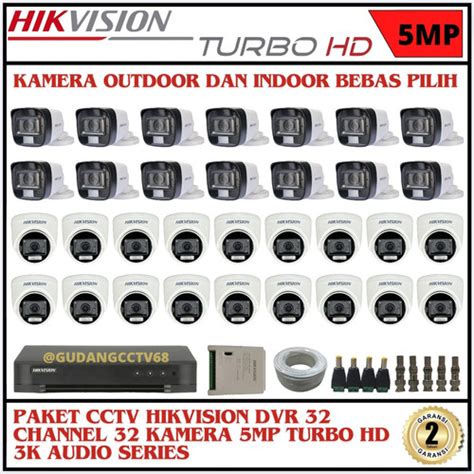 Promo Paket Cctv Hikvision Dvr Channel Kamera Mp Hikvision Turbo