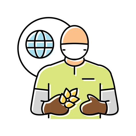 Ambiental Ingeniero Trabajador Color Icono Vector Ilustración 21143172