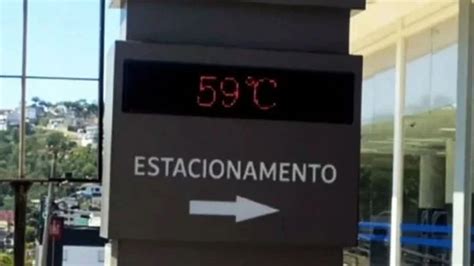 Termômetro marca 59ºC em Cachoeiro de Itapemirim no ES e viraliza